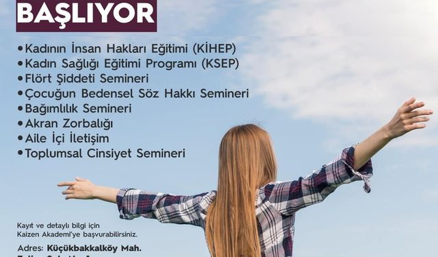 Ataşehir Belediyesi, yetişkinlere yönelik eğitimler ve seminerler düzenleyecek