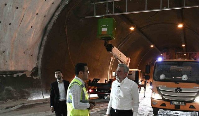 Başkan Görgel, Aşık Mahzuni Şerif Tünellerindeki çalışmaları inceledi