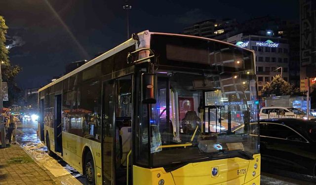 Beyoğlu’nda İETT otobüsünde korkutan yangın