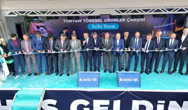 Büyükşehir Tortum’da yöresel ürünler çarşısı açtı