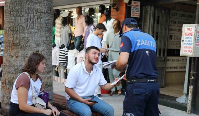 Denizli’nin ilk izmarit timi denetimlerine başladı