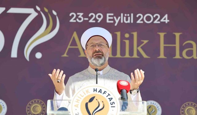 Diyanet İşleri Başkanı Erbaş: "Kur’an-ı Kerim’de 255 ayette yardımlaşma geçer"