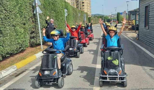 Eğitim ve eğlence Trafik Parkı’nda bir arada