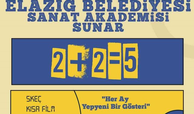 Elazığ Belediyesi Sanat Akademisinden yeni gösteri