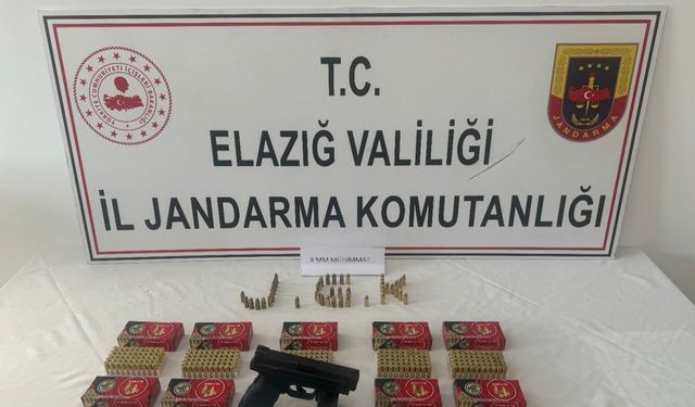 Elazığ’da ruhsatsız tabanca ele geçirildi