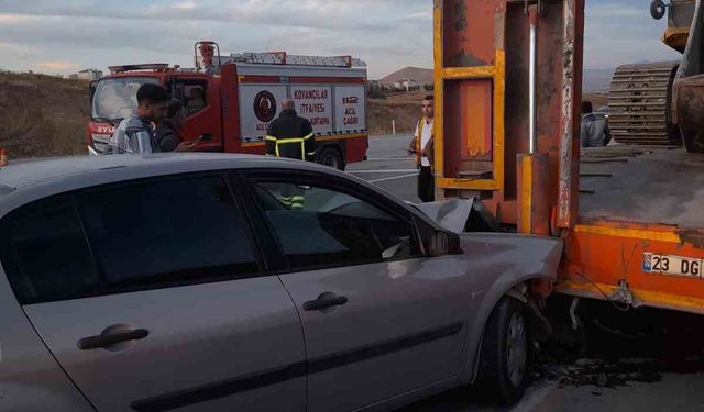 Elazığ’da trafik kazası: 2 yaralı