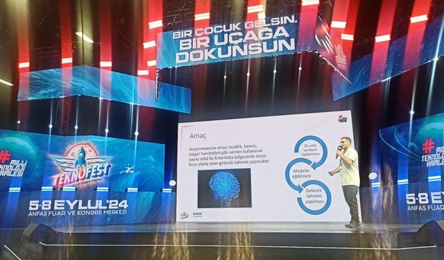 Enderunlu Harun, TEKNOFEST’te “İklim değişikliği” sunumu yaptı