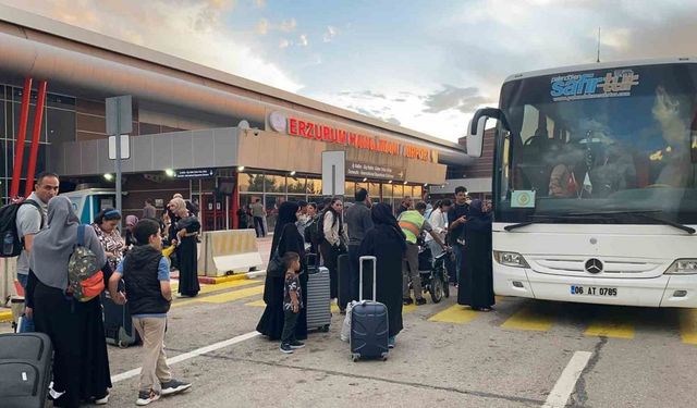 Erzurum Havalimanında bomba ihbarı seferleri iptal etti, yolcular beklemek zorunda kaldı