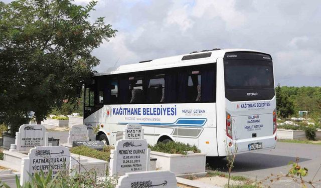 Kağıthane Belediyesi’nden mezarlıklara ücretsiz ulaşım