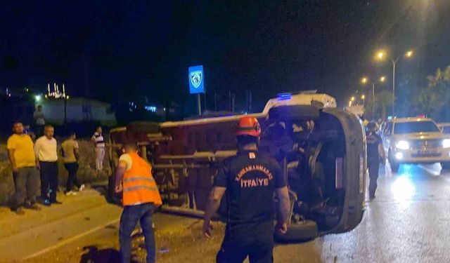 Kahramanmaraş’ta servis aracı kaza yaptı: 9 yaralı