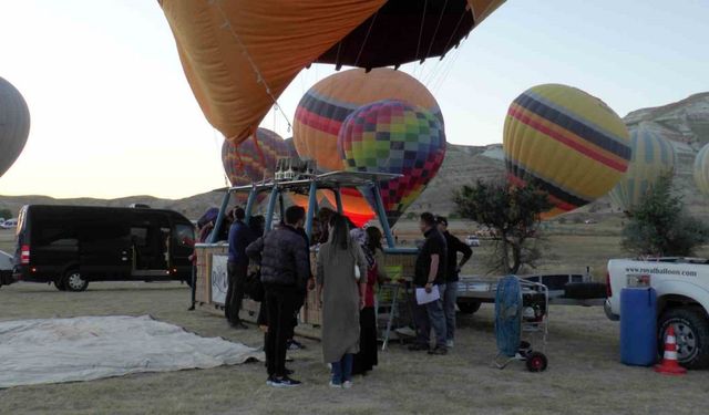 Kapadokya’da balon turları iptal edildi