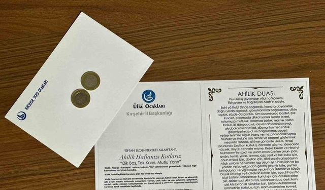 Kırşehir Ülkü Ocakları’ndan esnafa Ahilik Haftası hediyesi