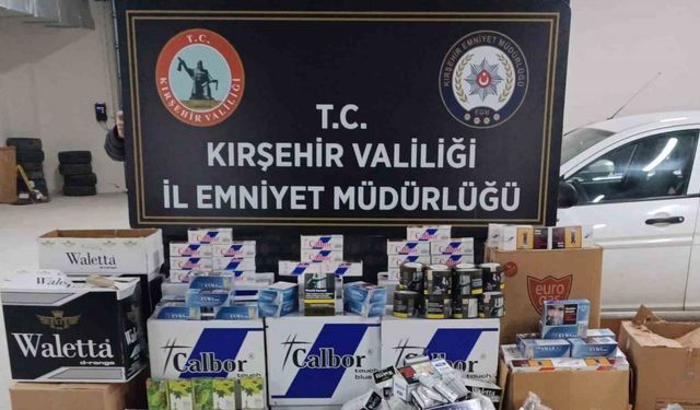 Kırşehir’de 1 ton 600 gram kaçak tütün ele geçirildi