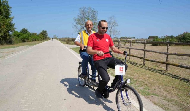 Kızılırmak Deltası’nda artık engelliler de pedal çevirebilecek