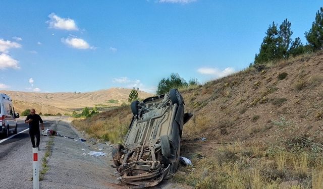 Kontrolden çıkan hafif ticari araç takla attı: 2’si çocuk 4 kişi yaralandı