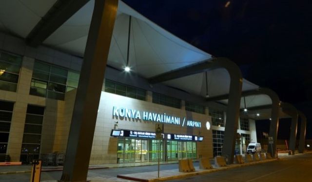 Konya Havalimanı’nda Ağustos ayında 87 bin 515 yolcuya hizmet verildi