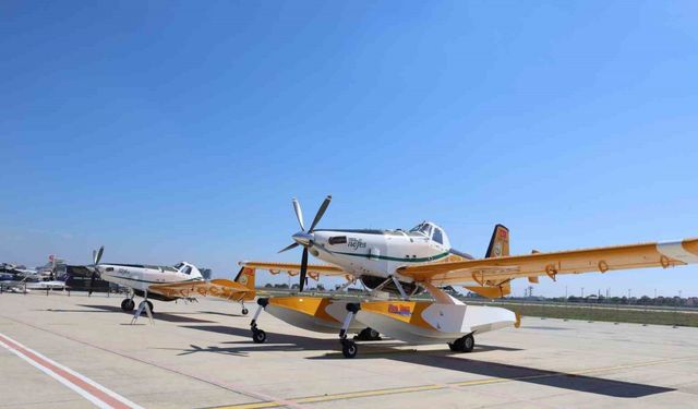 Orman Genel Müdürlüğü’nün hava ve kara araçları İstanbul AirShow’da sergilendi