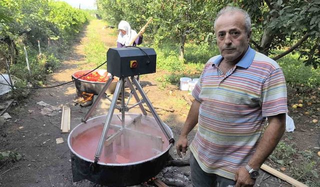 Salça yaparken yaşanan patlamalara artık son: Salça karıştırma motoru üretti, kazaların önüne geçti