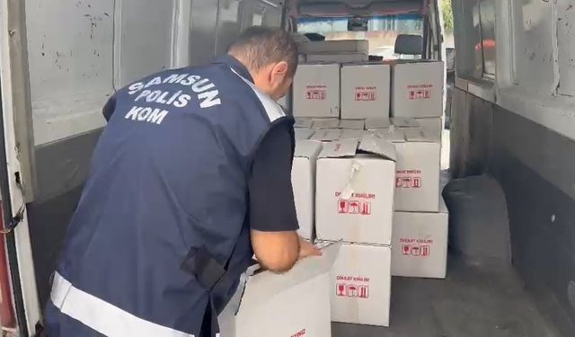 Samsun’da 2 ton etil alkol ele geçirildi