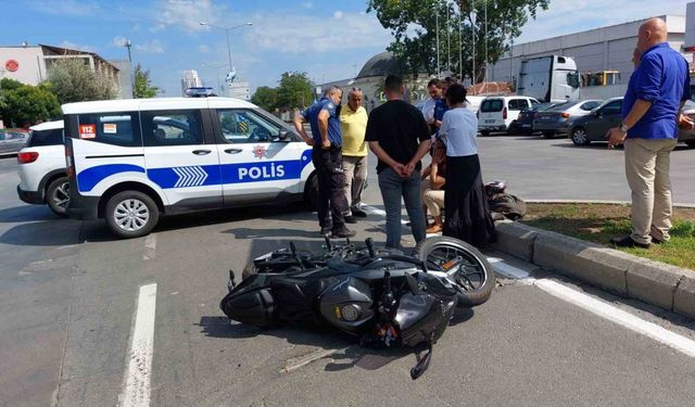 Samsun’da otomobil ile motosiklet çarpıştı: 1 yaralı