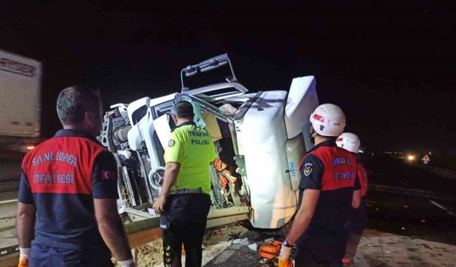 Şanlıurfa’da yakıt tankeri devrildi: 1 ölü