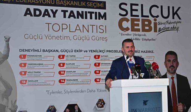 Selçuk Çebi, Türkiye Güreş Federasyonu başkanlığına adaylığını açıkladı