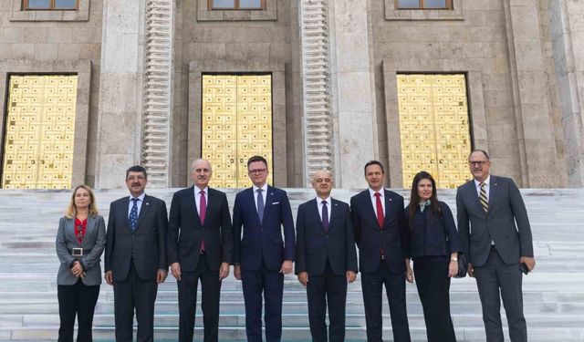 TBMM Başkanı Kurtulmuş, Polonya Meclis Başkanı Holownia ile bir araya geldi