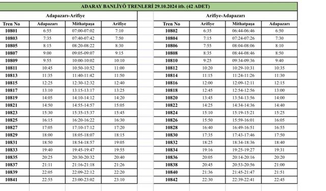 ADARAY'ın sefer saatleri ve fiyat tarifesi belli oldu