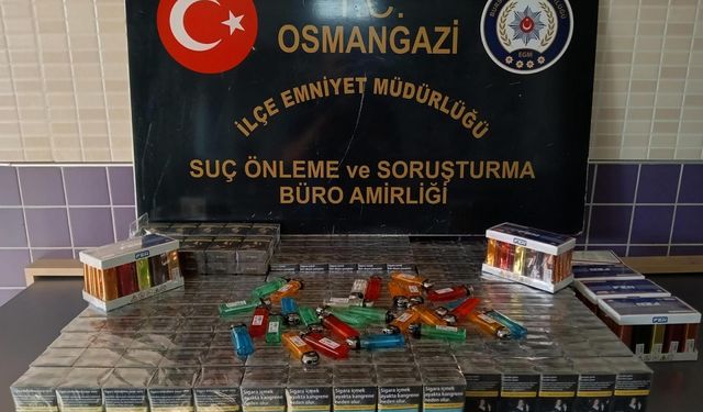 Bursa'da sigara dağıtım firması çalışanının sigara hırsızlığı oyununu polis bozdu