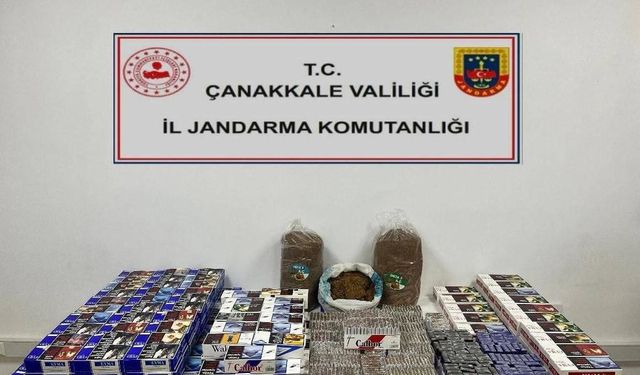 Çanakkale'de 46 bin 300 makaron ele geçirildi