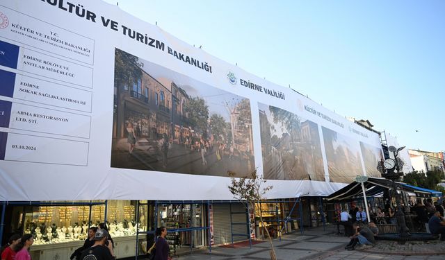 Edirne'de pek çok cadde ve sokakta başlatılan "sokak sağlıklaştırma" kente yeni bir görünüm katacak