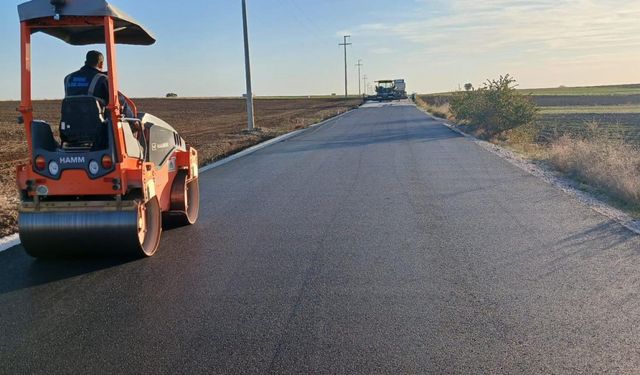 Edirne'nin köy yolları yenileniyor