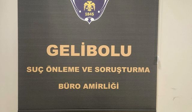 Gelibolu'da uyuşturucu operasyonunda bir şüpheli gözaltına alındı