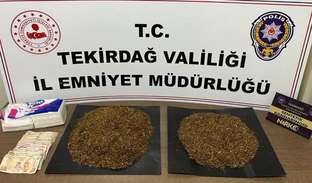 Tekirdağ'da evinde 1 kilo 140 gram sentetik uyuşturucu ele geçirilen zanlı tutuklandı