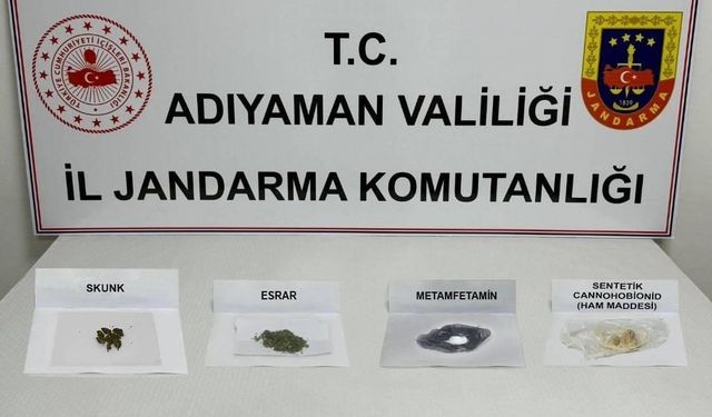 Adıyaman’da, 18 kişiye uyuşturucudan işlem yapıldı