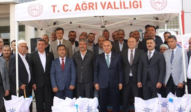 Ağrı’da yüzde 70 hibe ile 300 ton sertifikalı buğday tohumu dağıtıldı