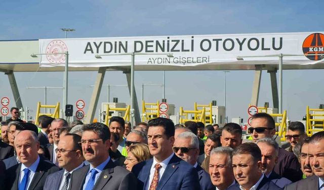 AK Parti Denizli İl Başkanı Yücel Güngör Denizli-Aydın otoyolunun açılışına katıldı