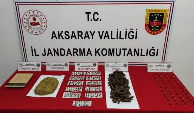 Aksaray’da uyuşturucu operasyonu: 2 tutuklama