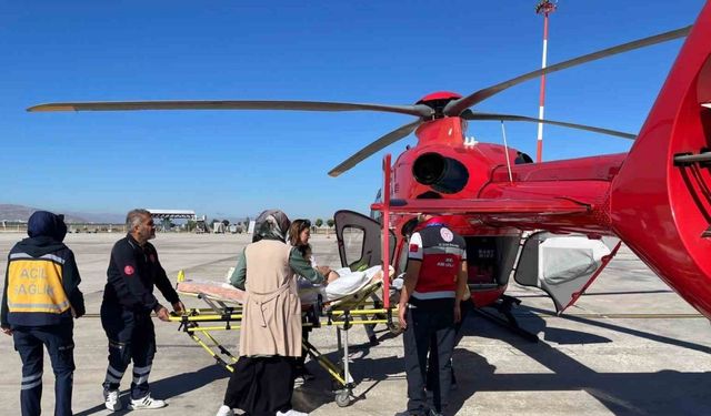 Ambulans helikopter Damla bebek için havalandı