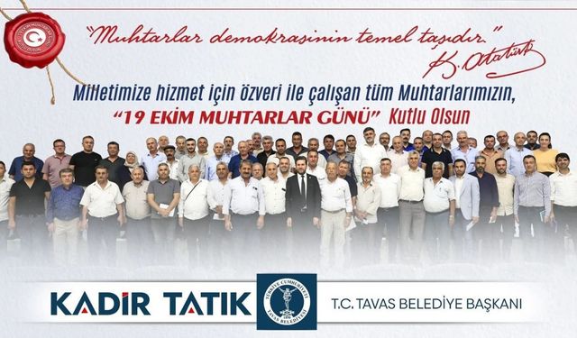 Başkan Tatık’tan Muharlar Günü açıklaması