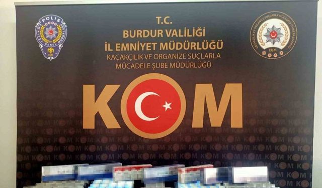 Burdur’da kaçak sigara ve tütün operasyonu