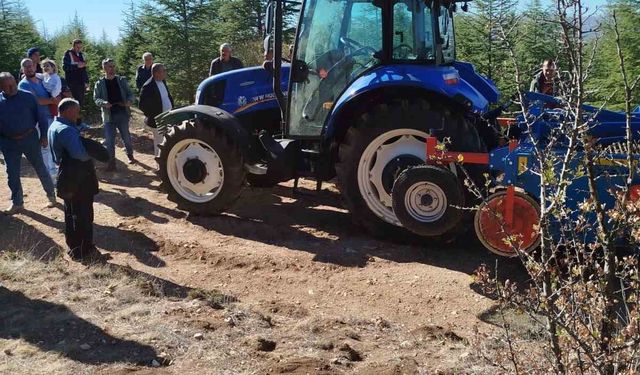 Çalınan traktörüne 26 gün sonra kavuştu