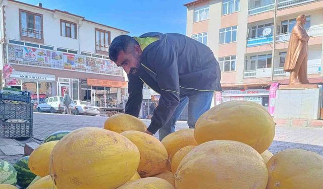 Çemişgezek’in her mevsime dirençli kış kavunu tezgahlardaki yerini aldı