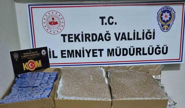 Çerkezköy’de kaçak tütün operasyonu