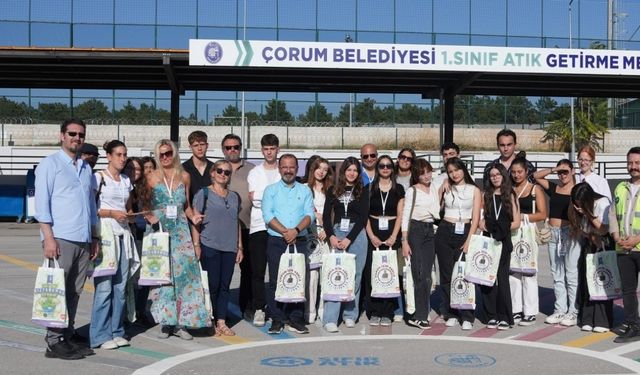 Erasmus öğrencileri Belediyesi’nin “Sıfır Atık” tesisini incelediler