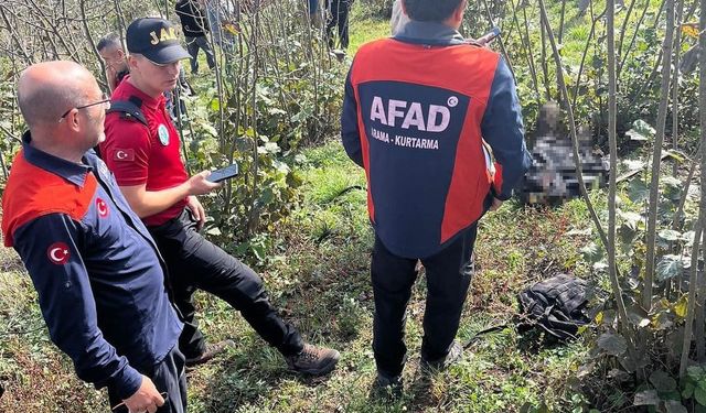 Fındık bahçesinde cesedi bulundu