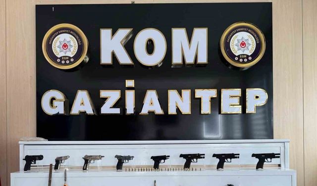 Gaziantep’te silah kaçakçılarına operasyon: 2 gözaltı