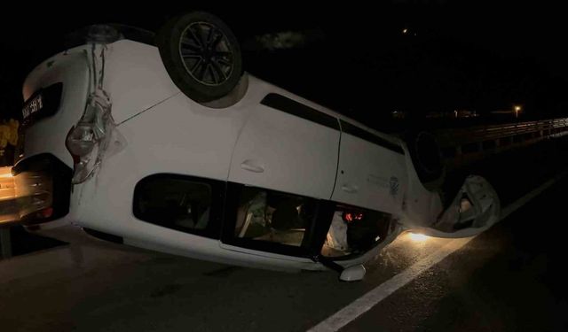 İznik’te feci kaza: Araç metrelerce sürüklendi, 1 kişi yaralandı