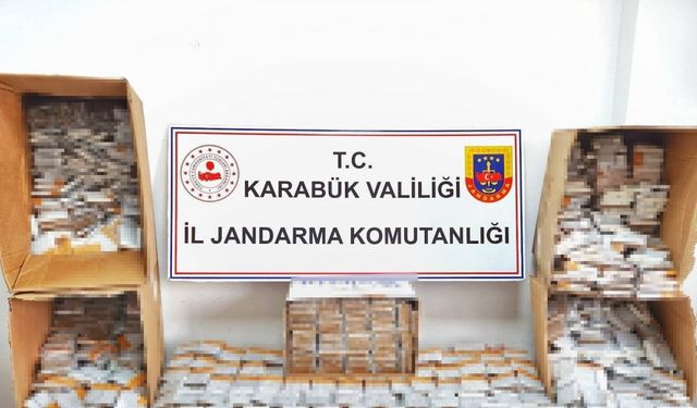 Karabük’te makaron ve kaçak tütün ele geçirildi