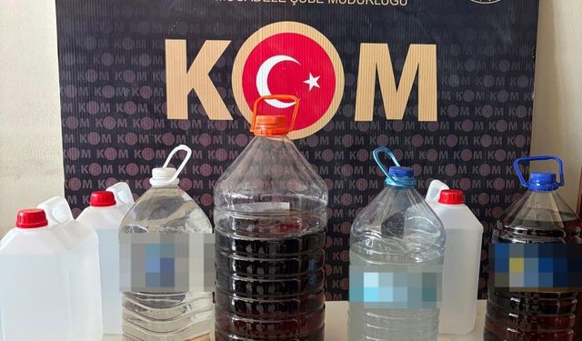 Kırıkkale 37 litre kaçak içki ele geçirildi: 2 gözaltı